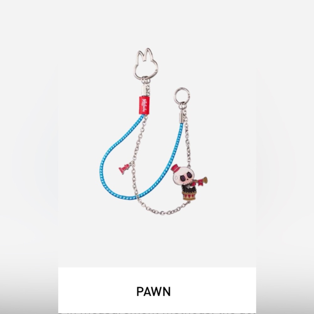BNIB POPMART Let’s Checkmate Pendant-(Labubu) Tycoco💙Pawn Skull Stocking Stuffer